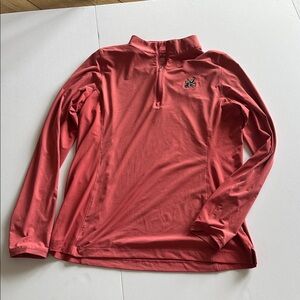 Peter Millar Coral Quarter-Zip Performance Pullover